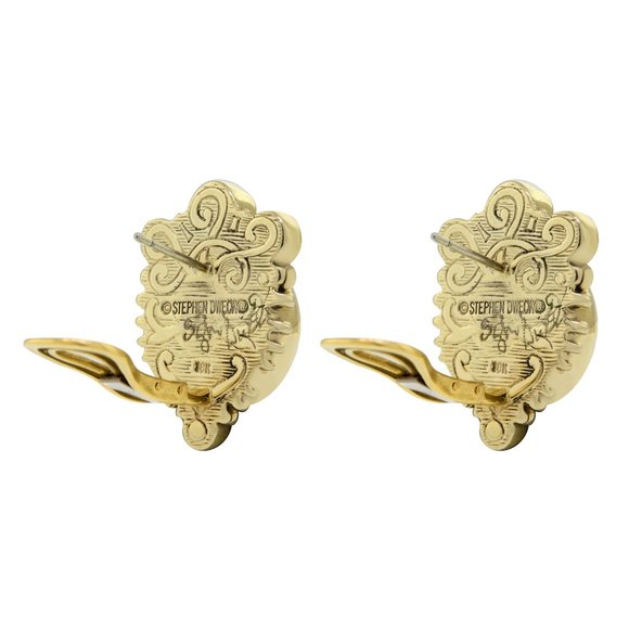 Stephen Dweck White Pearl and Amethyst Earrings & Pendant Set 18K Yellow Gold - Picture 7 of 10